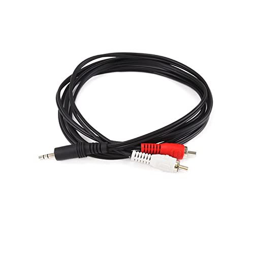 C&E 3.5mm Stereo Male to Dual RCA Male (Right and Left) Audio Cable, 6 Foot - 5-Pack - size: 6 Foot, style: 5-Pack