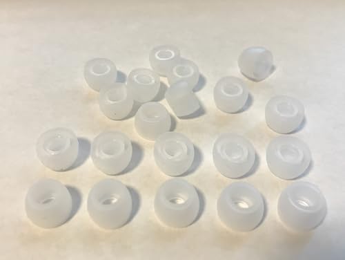 10 Pairs Small Silicone Replacement Earbud Ear Tips (Clear)