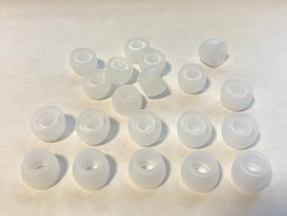 10 Pairs Small Silicone Replacement Earbud Ear Tips (Clear)