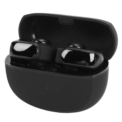 Cryfokt Bluetooth 5.3 Earbuds, Secure Fit Wireless Sports Earbuds IPX5 with Charging Case for Running Sports Meetings (Black) - color: Black
