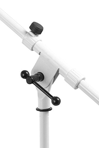 OnStage On-Stage MS7801W Telescoping Microphone Boom Stand, White