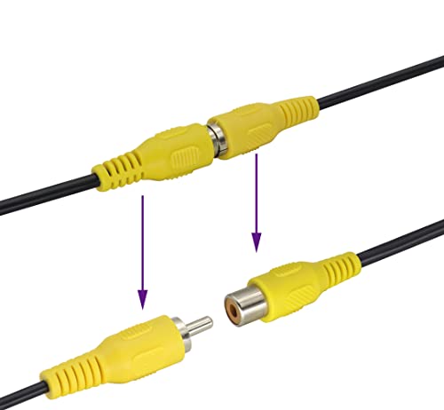 RCA Audio Subwoofer Cable 1 RCA Male to 1 RCA Male Audio/Video Cord S/PDIF Coaxial Cable, Digital AUD Nickel Plated RCA to RCA Cable for Subwoofer, Amplifier, Home Theater [5FT/2pack]