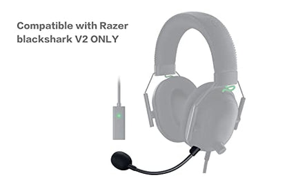 Replacement Game Mic for Razer BlackShark V2 / V2 Pro / V2 SE Headset on PS4 PS5 Xbox One PC, 3.5mm Detachable Boom Microphone