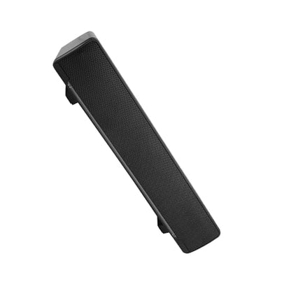 EVGATSAUTO 3.5mm Audio Soundbar, USB Wired Stereo Speakers with Bass Technology LED Light Volume Knob for PC Laptop Smartphone Tablet Computer (Black) - color: Black