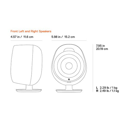 SteelSeries Arena 3 2.0 Desktop Gaming Speakers - Immersive Audio, On-Speaker Controls, 4" Drivers - Wired & Bluetooth - PC, Mac, Mobile - style: Arena 3