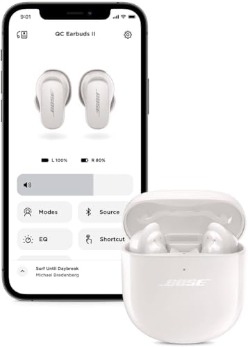 Bose QuietComfort Earbuds II, Wireless, Bluetooth, Proprietary Active Noise Cancelling Technology in-Ear Headphones with Personalized Noise Cancellation & Sound, Soapstone - color: Soapstone