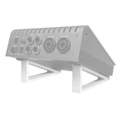 Musiin Audio Interface Stand compatible with SSL2+ MK2,ID14 MK2,Apollo X4 - color: White