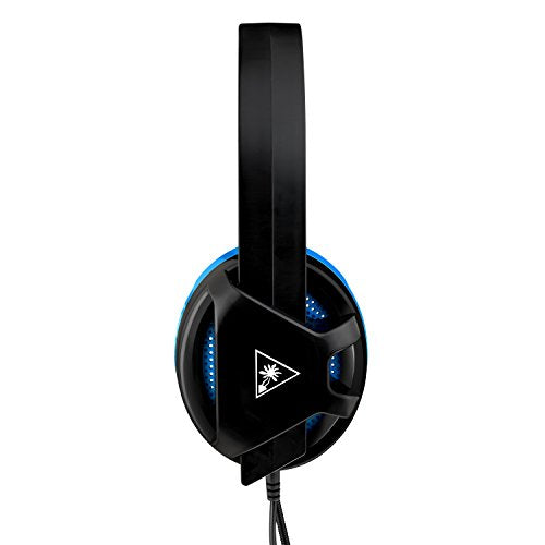 Turtle Beach Recon Chat PlayStation Headset – PS5, PS4, Xbox Series X, Xbox Series S, Xbox One, Mobile & PC with 3.5mm – Glasses Friendly, High-Sensitivity Mic, Black/Blue - color: Black