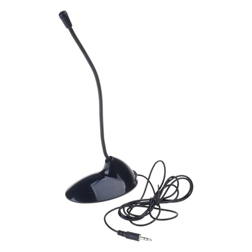 Computer Microphone Plug &for Play Desktop Omnidirectional Condenser PC Laptop Mic Perfect for Video Conferencing, Dicta