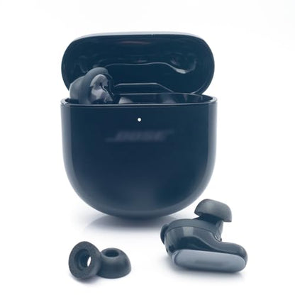 Klowcok Foam Ear Tips for Bose QuietComfort Ultra/Earbuds II/Bundle, Large | Replacement Earbuds Tips, Comfort Fit, 3 Pairs, Black - size: Large