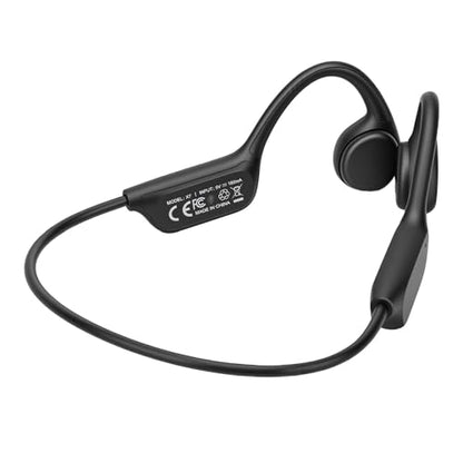 Bone Conduction Headphones Bluetooth, Water Proof Headphone with 32GB MP3 Player, IPX8, Bluetooth 5.4, Open Ear Sports Earphone for Swimming Running Cycling (Black) - color: Black
