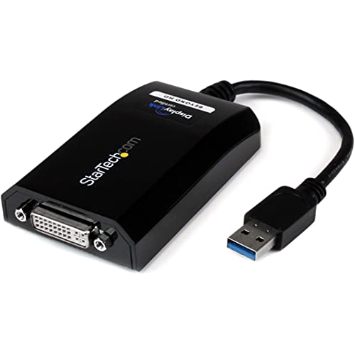 StarTech USB-A to DVI/VGA Adapter, 2048 x 1152, DVI to VGA Included | USB 3.0 5Gbps, Extra monitor, VGA adapter in box, Mac and Windows, External video graphics card - style: USB 3.0 to DVI
