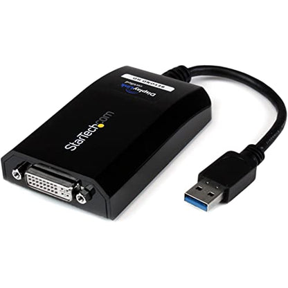 StarTech USB-A to DVI/VGA Adapter, 2048 x 1152, DVI to VGA Included | USB 3.0 5Gbps, Extra monitor, VGA adapter in box, Mac and Windows, External video graphics card - style: USB 3.0 to DVI