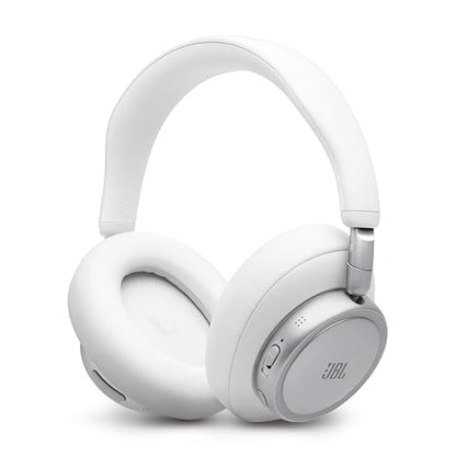 JBL Live 780NC - Noise Cancelling Headphones - White | JBL Signature Sound with Hi-Res Audio wired and wireless, True Adaptive Noise Cancelling 20, real time calibration - color: White
