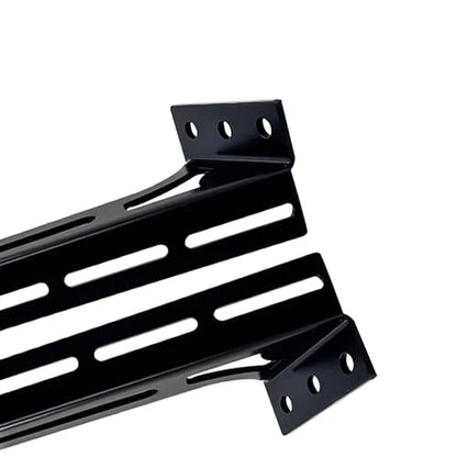 Steel Floor & Wall Mount Amplifier Rack Laser-Cut Audio Equipment Rack for Car Audio Sound System Coated with Black Powder