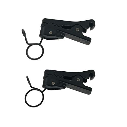 ABS Plastic Lavalier Microphone Tie Clip for All Kinds of Omnidirectional Condenser Microphone for Sony UWP, Saramonic, Sennheiser, Boya,Shure Lavalier Lapel Microphone, Pack of 2 (6.2mm) - size: 6.2mm