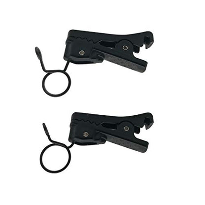 ABS Plastic Lavalier Microphone Tie Clip for All Kinds of Omnidirectional Condenser Microphone for Sony UWP, Saramonic, Sennheiser, Boya,Shure Lavalier Lapel Microphone, Pack of 2 (6.2mm) - size: 6.2mm
