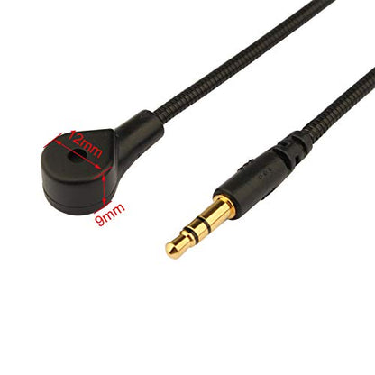 3.5mm Replacement Game Mic Boom for Turtle Beach Ear Force Gaming Headsets, Xbox One, PS4, Switch, Mac, PC