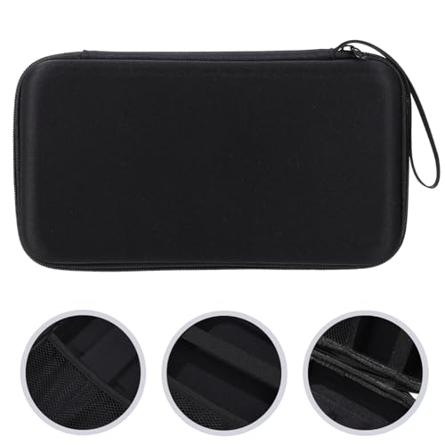 Cabilock Portable Hard Shell Microphone Storage Bag with Padded Dividers Shockproof Protective Case for Mic and Accessories Organizer