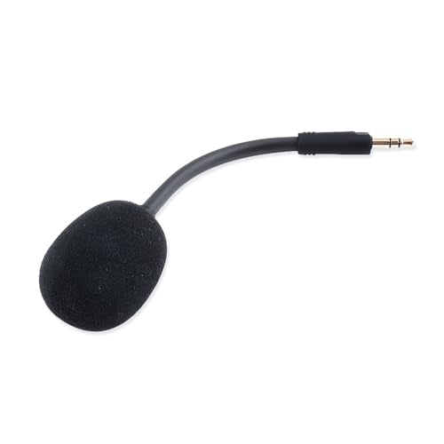 Barracuda X Mic Replacement for Razer Barracuda X Wireless Gaming Headphone,3.5mm Detachable Gaming Microphone Boom (Black) - color: black