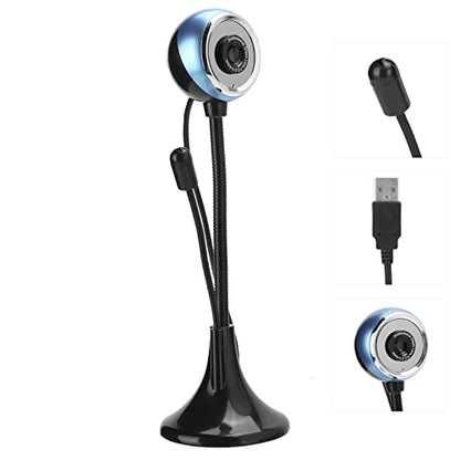 Mini Web Camara with Microphone, 360 Degree Rotated USB 480P HD Webcam for Desktop PC Laptop Video Calling Recording Conferencing, for Skype Zoom Meeting
