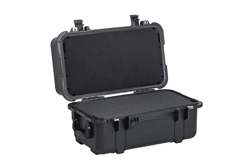 MEIJIA All Weather Waterproof Hard Camera Case,Hard Case,With Customized Fit Foam Included, Elegant Black,Fit for Drones,camera,lens (20.87"x12.72"x12.76") - size: 20.87"x12.72"x12.76"