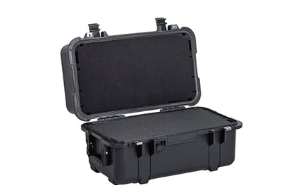 MEIJIA All Weather Waterproof Hard Camera Case,Hard Case,With Customized Fit Foam Included, Elegant Black,Fit for Drones,camera,lens (20.87"x12.72"x12.76") - size: 20.87"x12.72"x12.76"