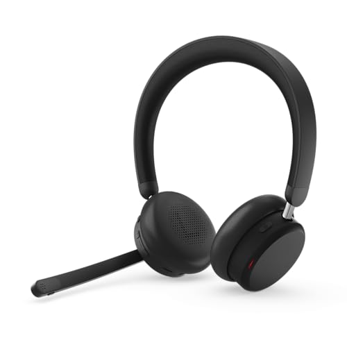 Lenovo Dual Mode Wireless ANC Headset 6550 with USB-C Receiver Microsoft Teams Certified, Hybrid Active Noise Cancellation, Bluetooth Dual Connectivity, Long Battery Life, Black - color: Black, size: Headset 6550 w/USB-C Receiver