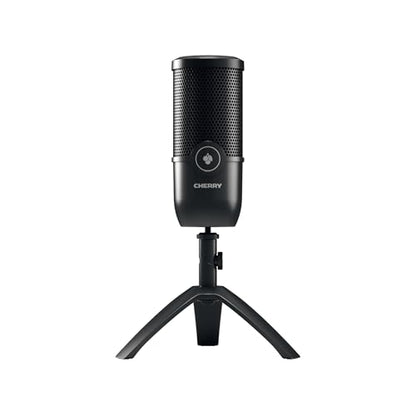 Cherry UM 3.0, USB Microphone for Podcasting, Streaming and Home Office Use, Cardioid Polar Pattern, Headphone Jack, Compatible with PC/Mac/PS4/PS5, Black - color: UM 3.0 Black