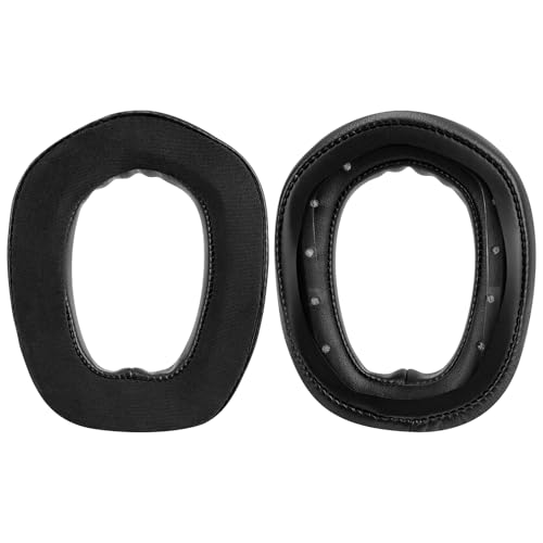Geekria Sport Cooling-Gel Replacement Ear Pads Compatible with Logitech G435, G335 Headphones Ear Cushions, Repair Parts (Black)