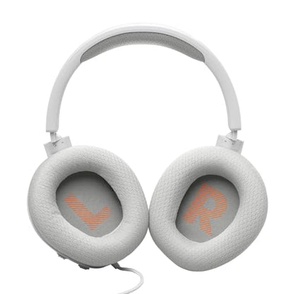 JBL Quantum 100M2 Wired Gaming Headset, Detachable Mic - White | Memory Foam Ear Cushions And 3.5 Mm Jack Work With PC, PlayStation, Xbox, Nintendo Switch For Immersive PC Gaming Sessions - color: White