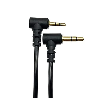 Seadream Coild 3.5mm to 2.5mm Aux Cable, 2Pack 90 Degree Double Angled 2.5mm Male to 3.5mm 1/8inch Male TRS Stereo Audio Headphone Aux Coiled Cord Cable (2Pack Coiled 5FT)