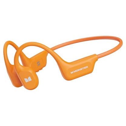 Monster Open Ear BC300 Sport Headphones, Wireless Bone Conduction Headphones Bluetooth 6.0, IPX8 Waterproof, 32GB Built-in Memory, 10-Hour Battery Life for Running, Cycling, Outdoor Sports