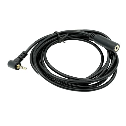 Seadream 2.5mm Audio Extension Cable 6FT,90 Degree Angle 2.5mm TRRS Male to Female Stereo Audio Plug Jack Cord Headphone Audio 4 Pole（Audio Only,Can not Transmit Vedio