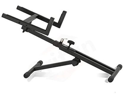 GRIFFIN Guitar Amplifier Stand (Stage-MountPRO Series) – Combo PA Speaker Karaoke Monitor Holder – Low Profile Audio Amp Tilt Back Adjustment – Speaker Cabinet Studio Equipment Platform Riser