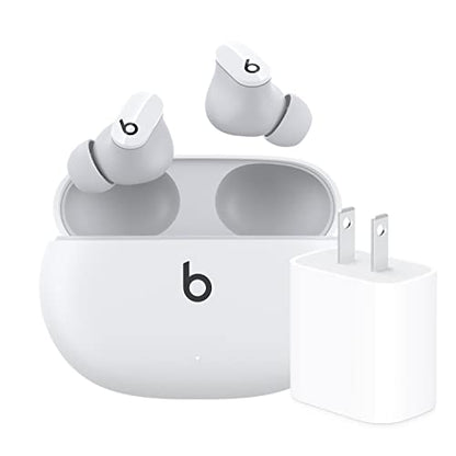 Beats Studio Buds with Apple 20W USB-C Power Adapter - White - color: White, style: Studio Buds & Power Adapter