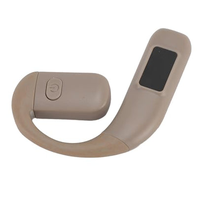 GOWENIC Bluetooth 5.5 Headset, Wireless Single Ear Earpiece with Noise Cancelling, Rotatable Microphone, Battery Display for Outdoor Sports Calls (Gray) - color: Gray
