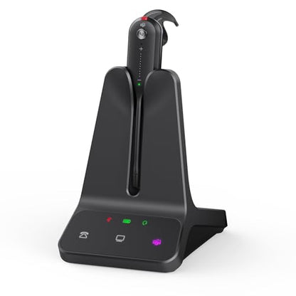 Yealink WH63 E2 DECT Wireless Headset,Single Ear Convertible Earpiece