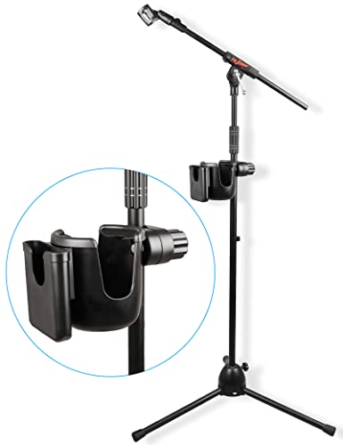 Mr.Power Mic Stand Cup Holder with Phone Holder, Universal 2-in-1 Bottle Holder for Music Stand, Boom - size: Large
