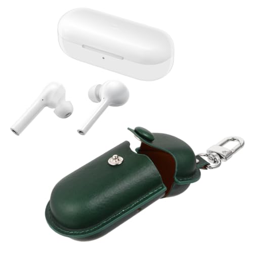 Toddmomy Protective Case for Earbuds 3i, Waterproof Earphone Holder with Scratch-Resistant Hard Shell, Dark Green Cover for Travel and Outdoor Use