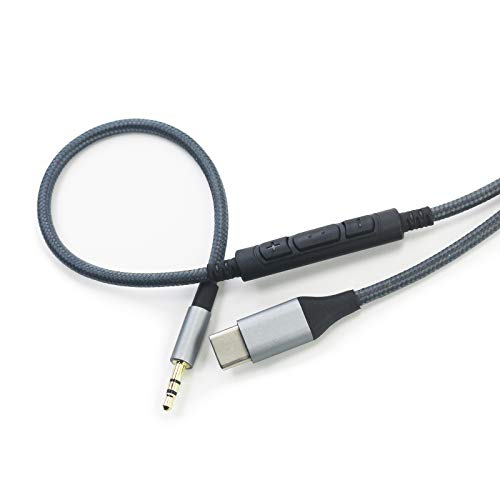 NewFantasia USB C to 2.5mm Audio Cable Compatible with Bose 700, QuietComfort, Ultra QC35 QC35ii QC45 Headphone, Remote Volume Mic Compatible with iPhone 15/16/Plus/Pro/iPad 4.2ft