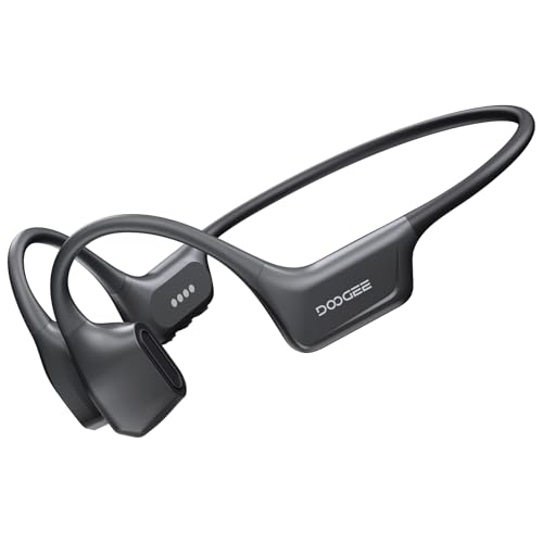 Bone Air Swim Bone Conduction Headphones Open Ear Wireless Waterproof Headphones 64GB IP68 Dual Conduction Headphones 8H Playtime Open Ear Sports Headphones for Cycling Swiming - DGray - color: DGray