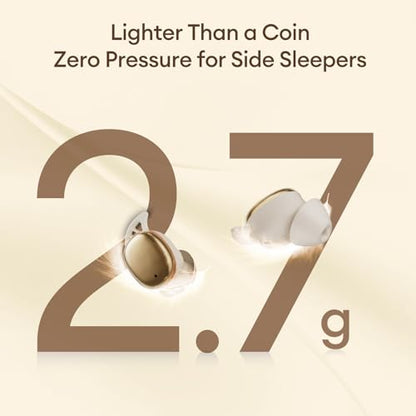 PAXA Sleep Headphones for Side Sleepers, Sleep Invisible Earbuds - color: White