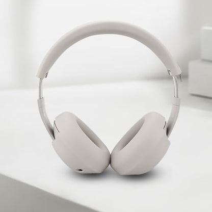 Studio Pro Silicone 2-in-1 Sweat Case Cover Set with Anti-Scratch Ear Pad Covers & Zipper Headband Cover – Compatible with Beats Studio Pro Wireless Headphones（Off White） - color: Off White 2-in-1