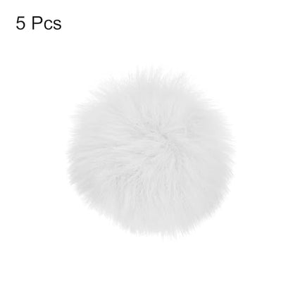 MECCANIXITY Furry Microphone Windscreen 10mm x 55mm Mic Cover Windshield for Indoor Outdoor Microphone White 5 Pack - color: White