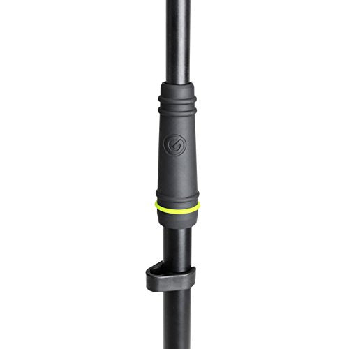 Gravity Microphone Stand MS 2321 B Microphone Stand with Round Base and Boom 2-Point Adjustment, black
