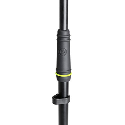 Gravity Microphone Stand MS 2321 B Microphone Stand with Round Base and Boom 2-Point Adjustment, black
