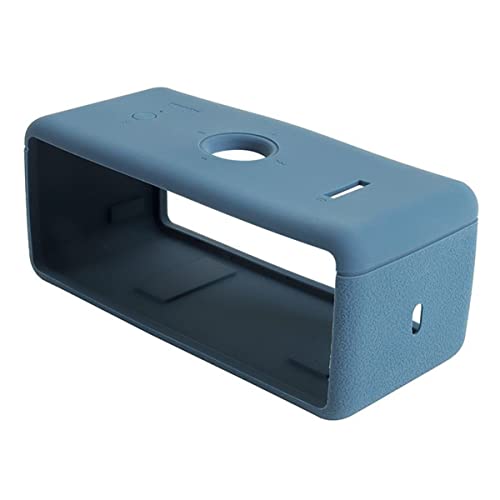 DAYJOY Soft Silicone Protective Bumper Frame Case Cover Compatible with Marshall EMBERTON Portable Bluetooth Speaker, Protective Skin Sleeve with Carabiner (Blue) - color: blue