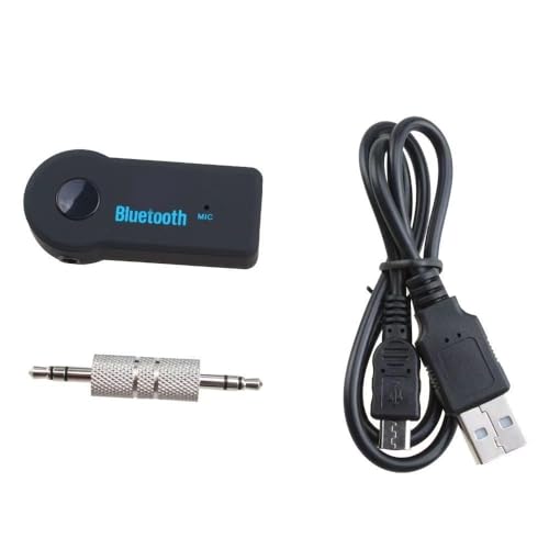 Bluetooth Transmitter Receiver Wireless Adapter: 3.5mm Aux Jack Stereo Audio Input Output - for TV Car Headphone Speakers
