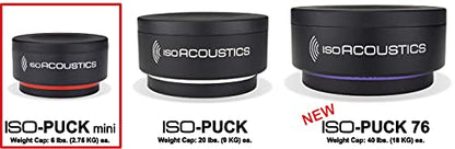 IsoAcoustics Iso-Puck Series Acoustic Isolators (Iso-Puck Mini, 6 lbs max/Unit, 16-Pack) - size: ISO-PUCK mini